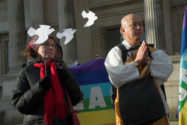 Norman Kember 100 Days Vigil &copy; 2006, Peter Marshall
