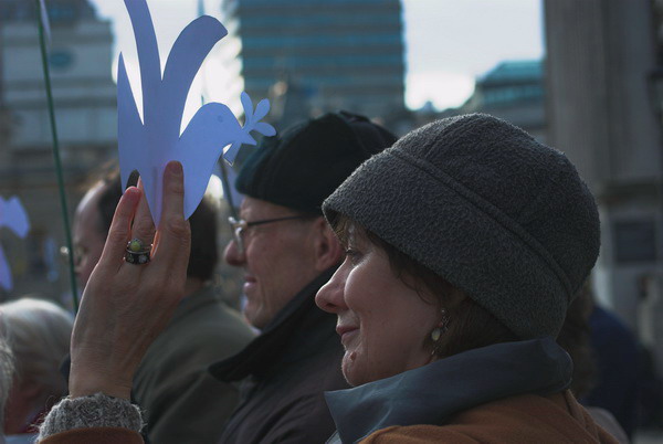 Norman Kember 100 Days Vigil &copy; 2006, Peter Marshall