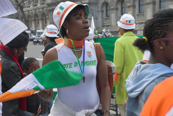 Ivorian Women Protest © 2006, Peter Marshall