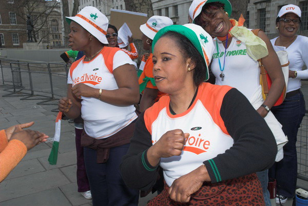 Ivorian Women Protest © 2006, Peter Marshall