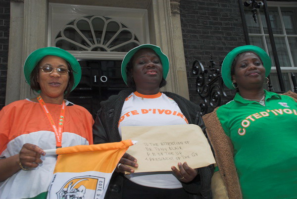 Ivorian Women Protest &copy; 2006, Peter Marshall
