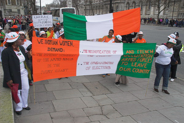 Ivorian Women Protest &copy; 2006, Peter Marshall