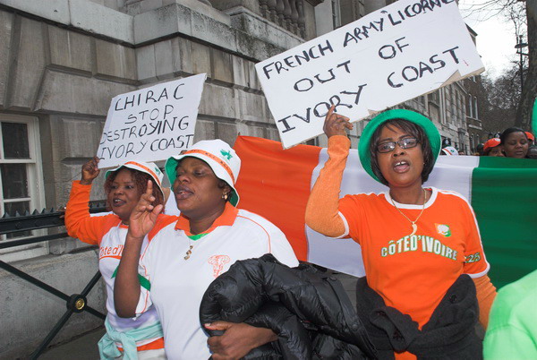 Ivorian Women Protest &copy; 2006, Peter Marshall