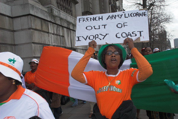 Ivorian Women Protest &copy; 2006, Peter Marshall