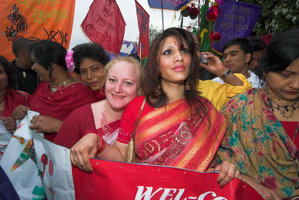 Baishahki Mela, Spitalfields, London &copy; 2006, Peter Marshall
