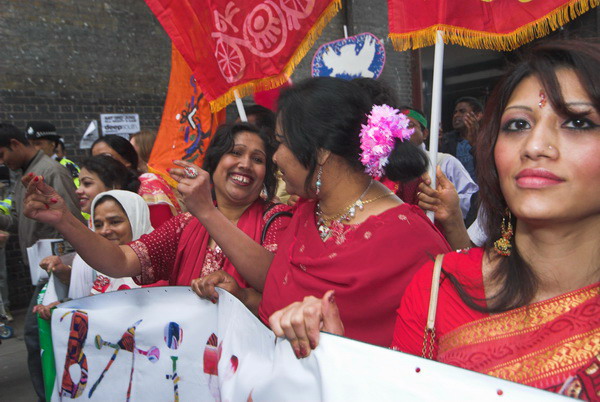 Baishahki Mela, Spitalfields, London &copy; 2006, Peter Marshall