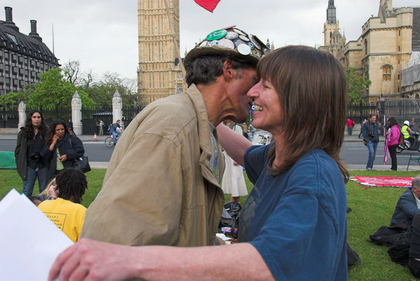 Brian Haw,5 years Parliament Square &copy; 2006, Peter Marshall