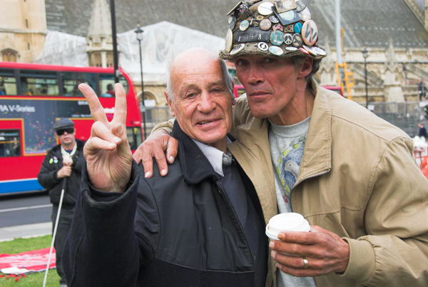 Brian Haw,5 years Parliament Square &copy; 2006, Peter Marshall