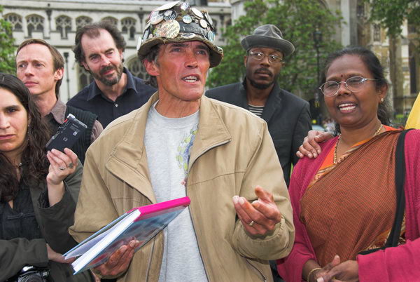 Brian Haw,5 years Parliament Square &copy; 2006, Peter Marshall