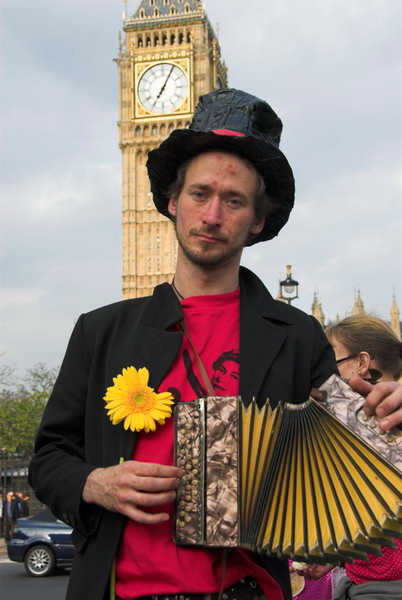 Brian Haw,5 years Parliament Square &copy; 2006, Peter Marshall