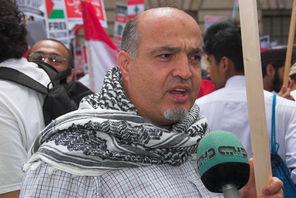 stop israeli attacks on lebanon and palestine &copy; 2006, peter marshall