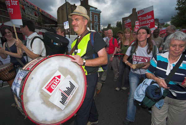 Christian Aid Trade Justice March &copy; 2006, Peter Marshall