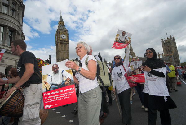 Christian Aid Trade Justice March &copy; 2006, Peter Marshall