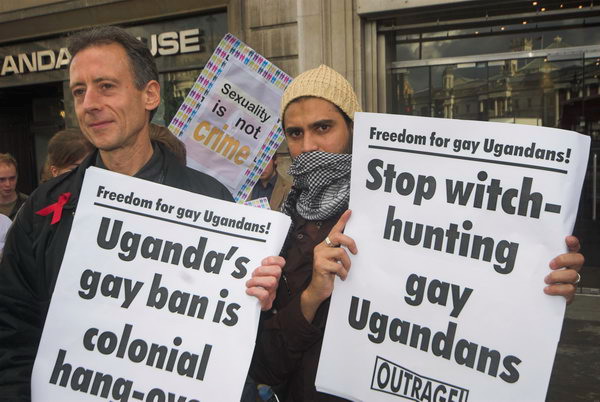 Outrage Protests at Uganda House © 2006, Peter Marshall