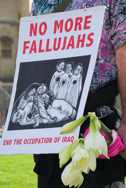 No More Fallujahs: Peace Camp &copy; Peter Marshall, 2006