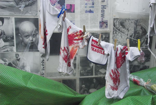 Brian Haw in Parliament Square