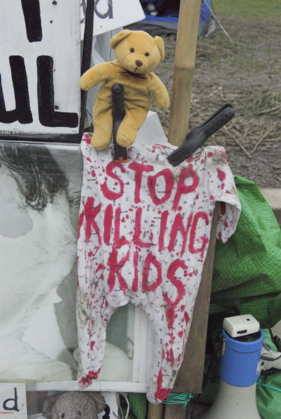 Brian Haw in Parliament Square