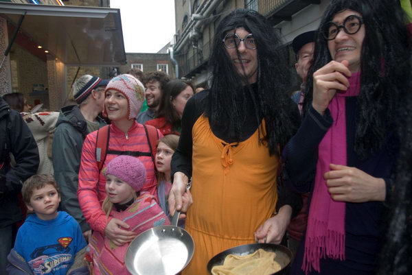 Great Spitalfields Pancake Race &copy; 2007, Peter Marshall