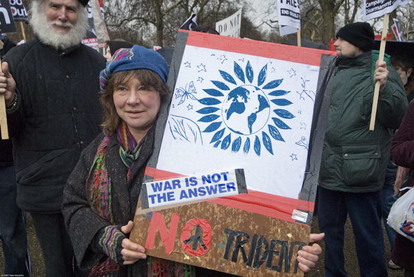 Stop Trident, Troops out of Iraq &copy; 2007, Peter Marshall