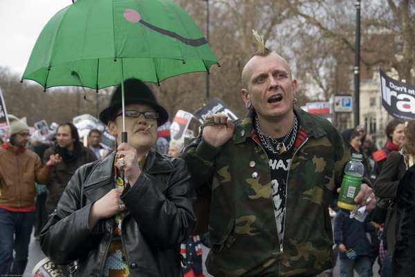 Stop Trident, Troops out of Iraq &copy; 2007, Peter Marshall