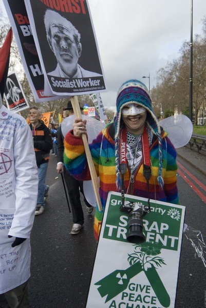 Stop Trident, Troops out of Iraq &copy; 2007, Peter Marshall
