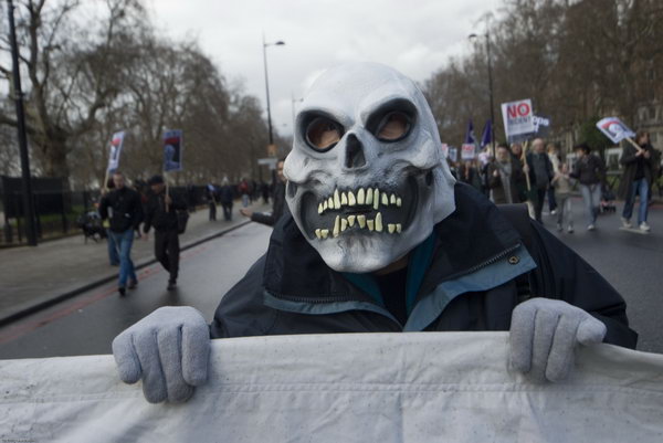 Stop Trident, Troops out of Iraq &copy; 2007, Peter Marshall