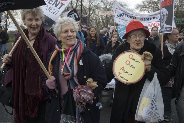 Stop Trident, Troops out of Iraq &copy; 2007, Peter Marshall