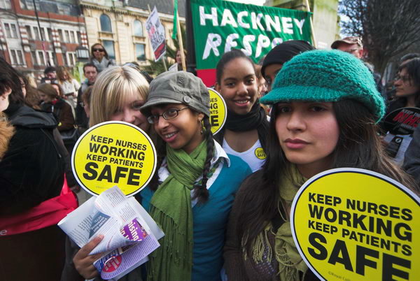 Keep the NHS working, Hackney &copy; 2007, Peter Marshall