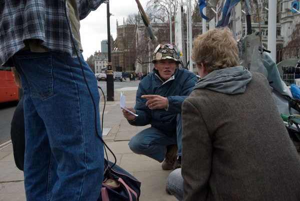 Brian Haw, Parliament Square &copy; 2007, Peter Marshall