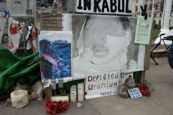 Brian Haw, Parliament Square &copy; 2007, Peter Marshall