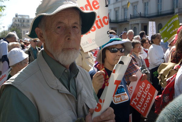 Trade Justice Mass Action &copy; 2007, Peter Marshall