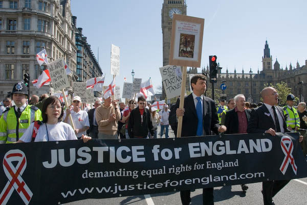 Justice for England March &copy; 2007, Peter Marshall