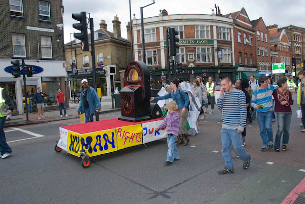 March of the Human Rights Jukebox &copy; 2007, Peter Marshall