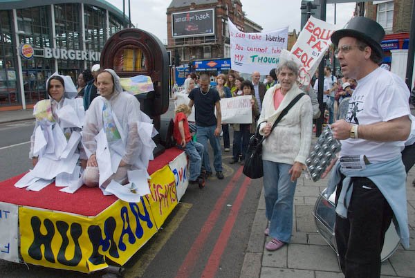 March of the Human Rights Jukebox &copy; 2007, Peter Marshall